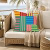 Striped ColorBlocking Art Pattern Pillow Case for Sofa Living Room Home office Decor Protective Cover