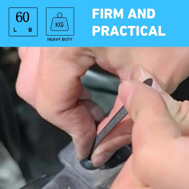 Nylon Universal Cable Tie Buckle-Heavy Duty Zip Ties Holder with Pin Button Design Plastic Cable Ties Tool Fasteners Car Body