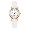 Stylish Women's Quartz Watch with Leather Strap & Digital Scale