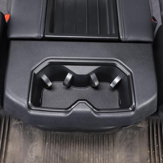 Matte Black Rear Seat Water Cup Holder Cover Trim For Toyota Tundra -2024 US