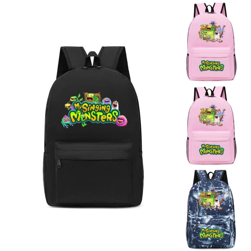 Zipper Open My Sing Monsters Backpack Waterproof Large Capacity Versatile