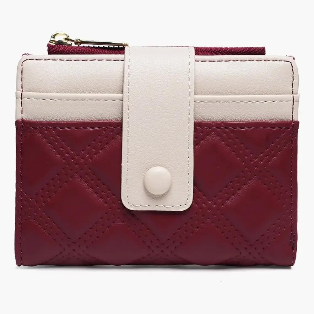 Women Ladies Plain Wallet Card Holder Cute Wallet With Card Slot Leather Purses Portable Coin Purse Large Capacity Money Bag