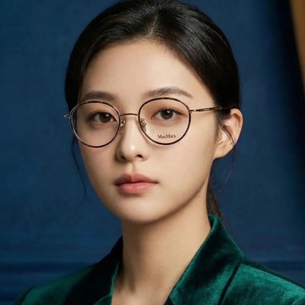 MaxMara Eyeglass Frames MM5122 D 032 Daily Ivory Round Women Men
