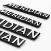 8/4/2Psc Aluminum Car Styling MERIDIAN Logo Emblem 3D Aluminum Speaker Audio Auto Emblem Decorate Sticker Decals Accessories