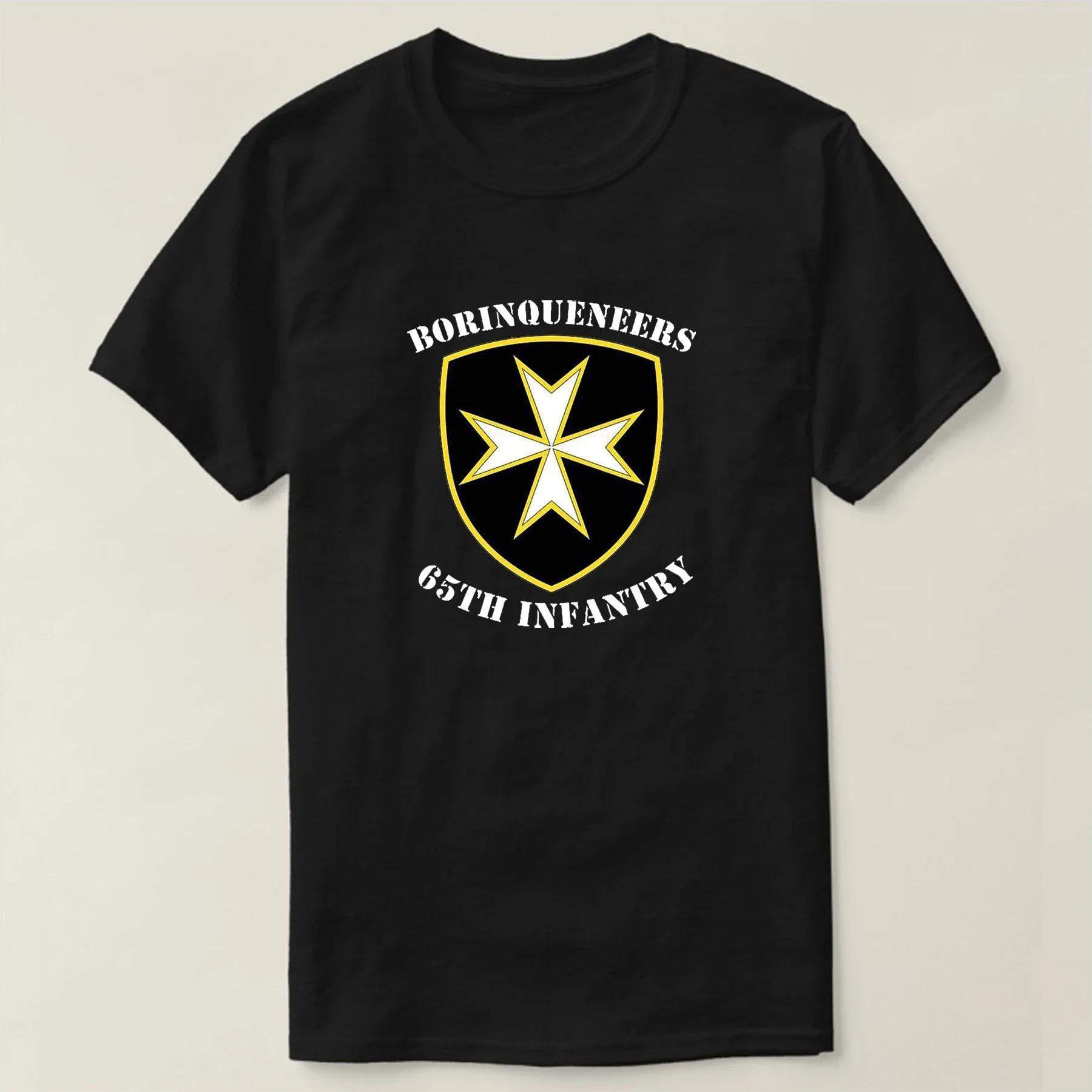 

Borinqueneers 65th Infantry Insignia T Shirt. Short Sleeve 100% Cotton Casual T-shirts Loose Top Size S-3XL - Men s Summer Co... S разноцветный