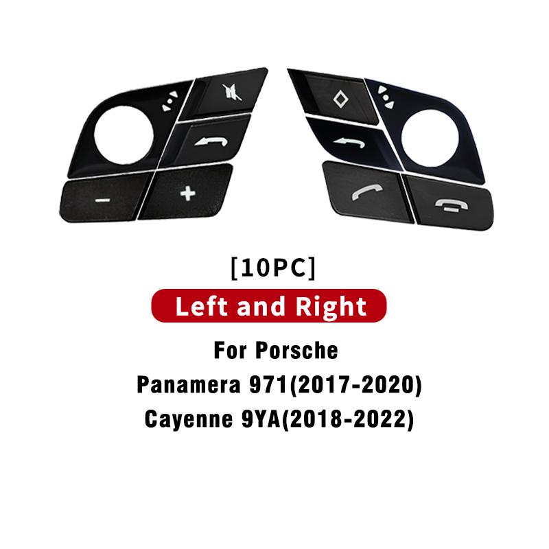 Front Multi Function Control Key Replacement Steering Wheel Button Trim Cover For Porsche Panamera 971.1 Cayenne 9YA 9Y0 Macan