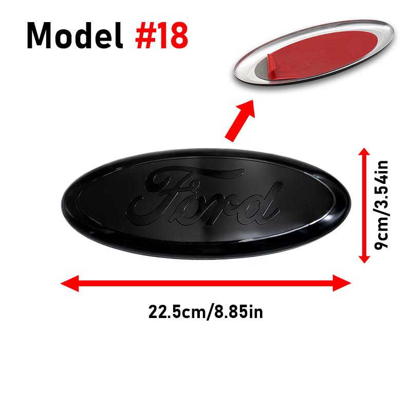 Car Styling Logo Car Front Hood Emblem Rear Trunk Badge Grille Stickers For Ford Focus MK2 3 Ranger Fiesta S-Max Mondeo MK4 Kuga