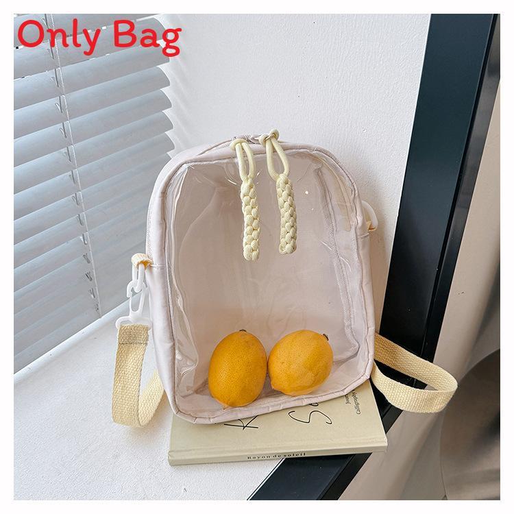 Nylon Casual Fashion Small Square Shoulder Bag With Zipper Closure For Daily Use