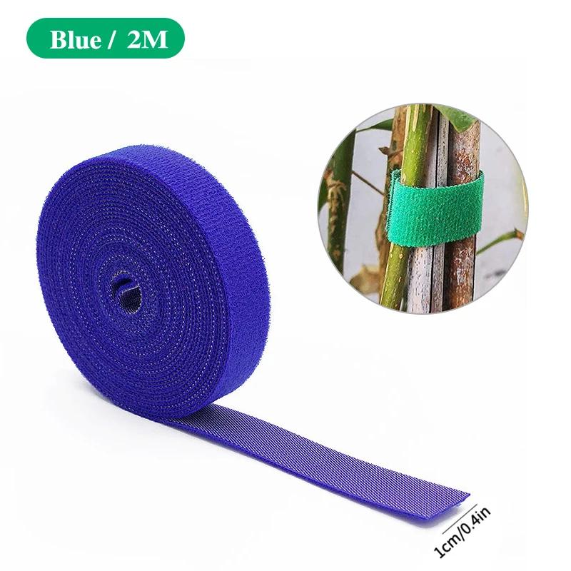 3 Rolls Green Garden Twine Plant Ties Nylon Plant Bandage 2 Meters Garden Hook Loop Bamboo Cane Wrap Support Garden Accessories