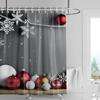 Home Decoration Shower Curtains for Bathroom Waterproof Curtain Fabric Modern Nordic Style Living Room Merry Christmas Winter