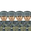 Ww2 Military German Soldiers Figures Helmet Building Blocks Army Infantry Warrior Gunner Armour Cannon Vest Weapons Bricks Toys