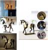 Iron Animal Figurine With Led Light For Living Room Or Office Decor