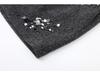 Winter 2025 High-Waist Slimming Sequin Wool A-Line Skirt for Women
