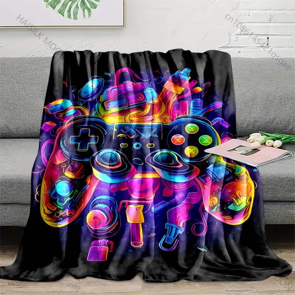 

Game controller with colorful elements Blanket Suitable for Home Bedroom Sofa Travel Camping Blanket Various Sizes for Gifts 75x100cm
