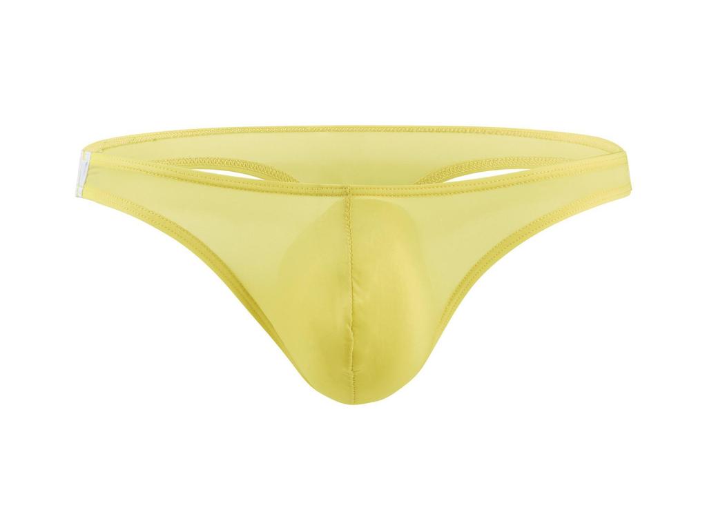 Men's Low-Rise U-Convex Ice Silk Thong E044