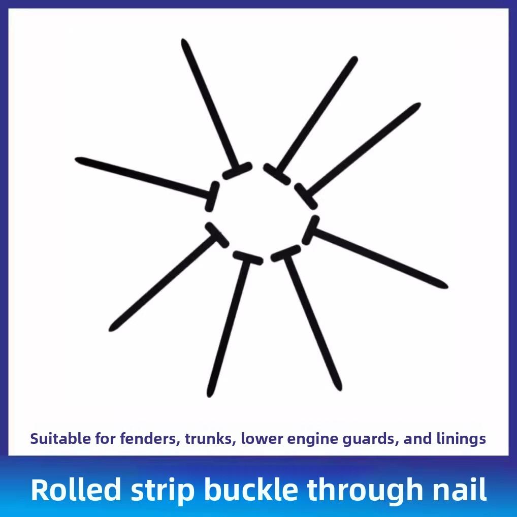 3 Pcs Fixed Multi-purpose Cable Tie Buckle with Through-hole Fastener