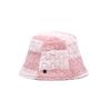 Poesiedame BLOCK BUCKET HAT IN PASTEL PINK