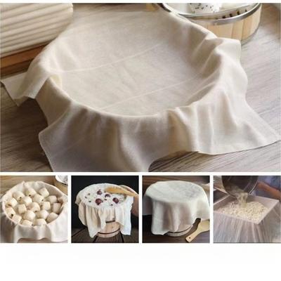 3-10PCS Tissu de Cuisson à la Vapeur en Coton Pur Maison Anti-adhésif Filtre Tissu à Caillé Tapis de Cuiseur Vapeur de Cuisine pour Bun à Riz Tissu de Cuisson à la Vapeur pour Filtrage