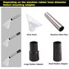 Vacuum Extractor Attachment Car Detailing Attachments Heavy-Duty Transparent Tool Wet Dry Cleaning For Car Dust Upholstery