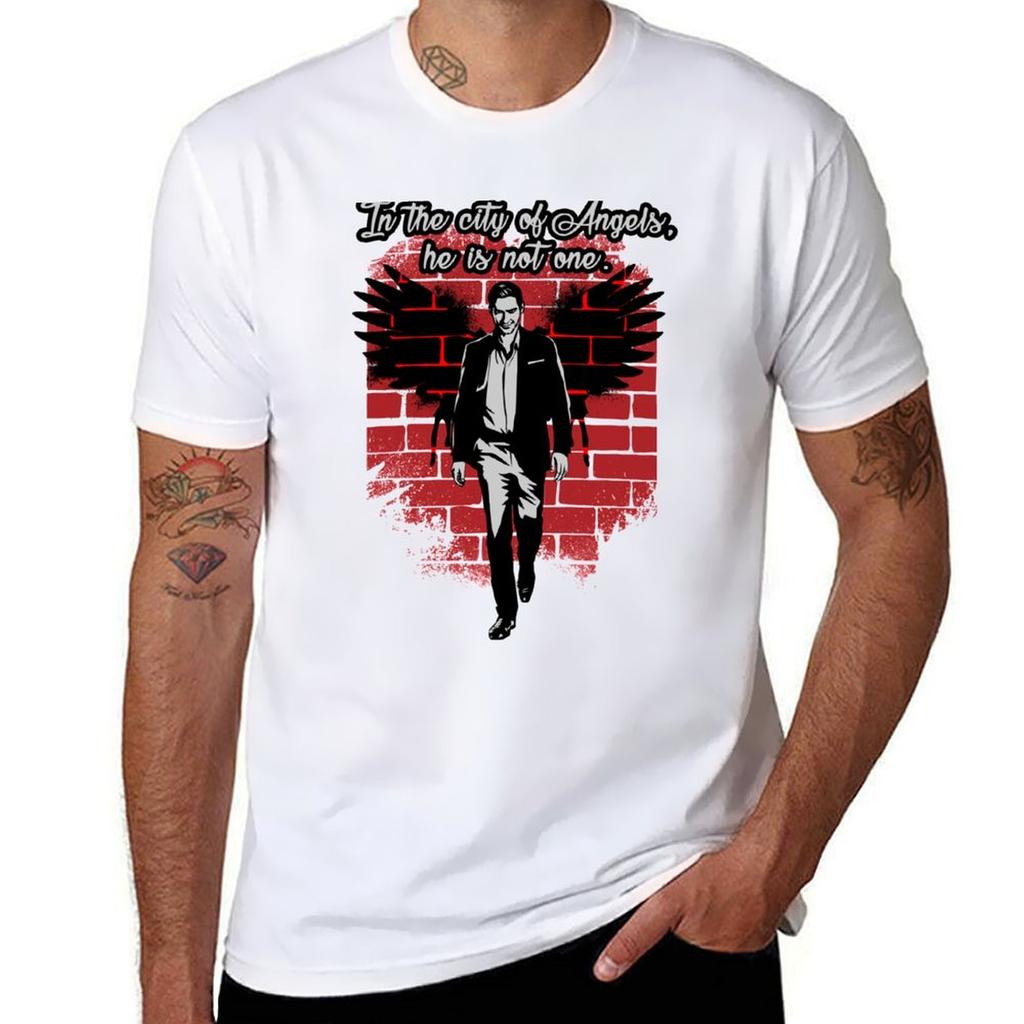 In The City Of Angels Tshirt Basic Casual Short Sleeve Cotton Shirt