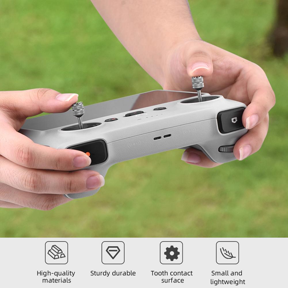 Remote Controller Thumb Rocker Aluminum Alloy Controller Sticks Wear Resistant Lightweight for DJI Mini 3 Pro Drone Accessories