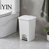 Narrow Trash Can Pedal Can, with Dual-mode Lid, Easy Access Garbage Compact Recycling Bin Odor-proof Slim Solid Color Waste Basket, for Bathroom
