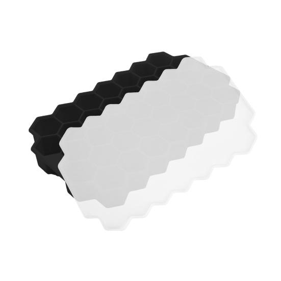 Silicone Ice Cube Trays with Lids Stackable Reusable Ice Cube Molds
