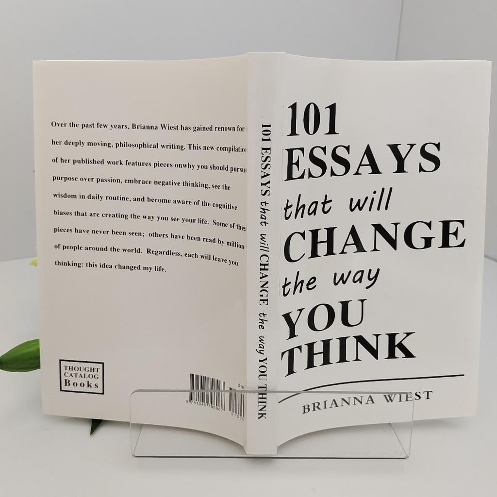 101 Essays That Will Change The Way You Think By Brianna Wiest - Self-Help Book For Personal Growth & Mindset Transformation
