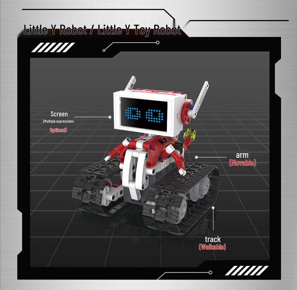 Electric Remote-Control Programming Robot Toy - Compatible with LEGO for Kids' Birthday Gift