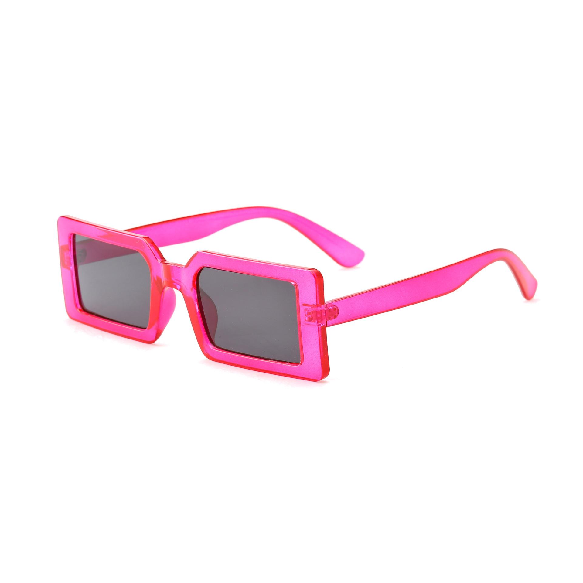 

JYL TS Irregular Cat Eye Sunglasses Street Shot UV Protection 98040 A-4522 темно-фиолетовый
