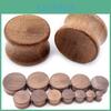 Concave 830mm 2pcs Surface Alisouy Natural Wood Round Ear Tunnels Plugs Expander Stretcher Gauges Earring Piercing Body Jewelry