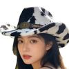 New Cow Western Denim Hat Cow Head Accessories Old Jazz Hat Outdoor Sunshade Sunscreen Top Hat
