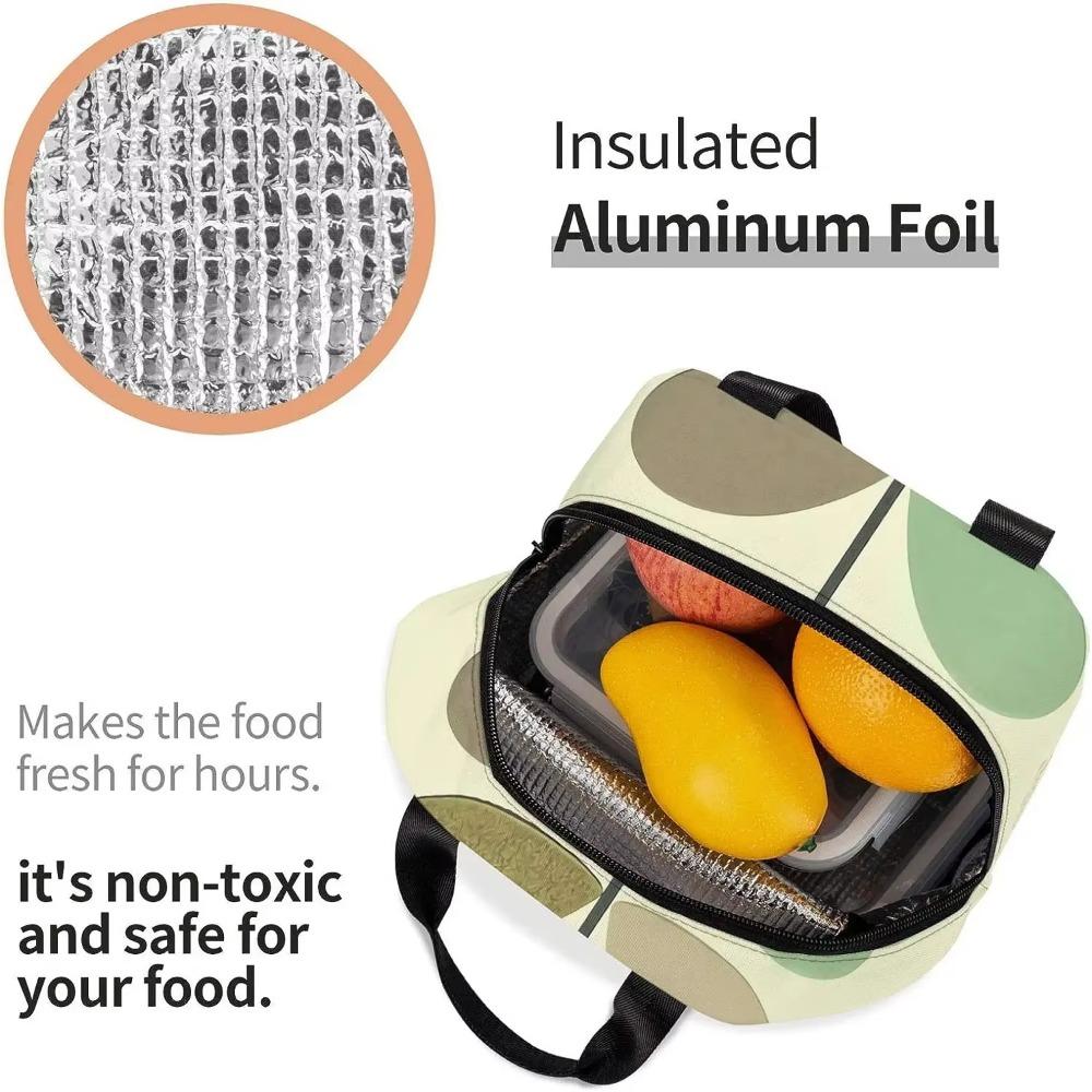 Orla Kiely Print Portable Lunch Tote Bag Waterproof Reusable Durable Insulated Lunch Boxes for Men Women Work Picnic Travel