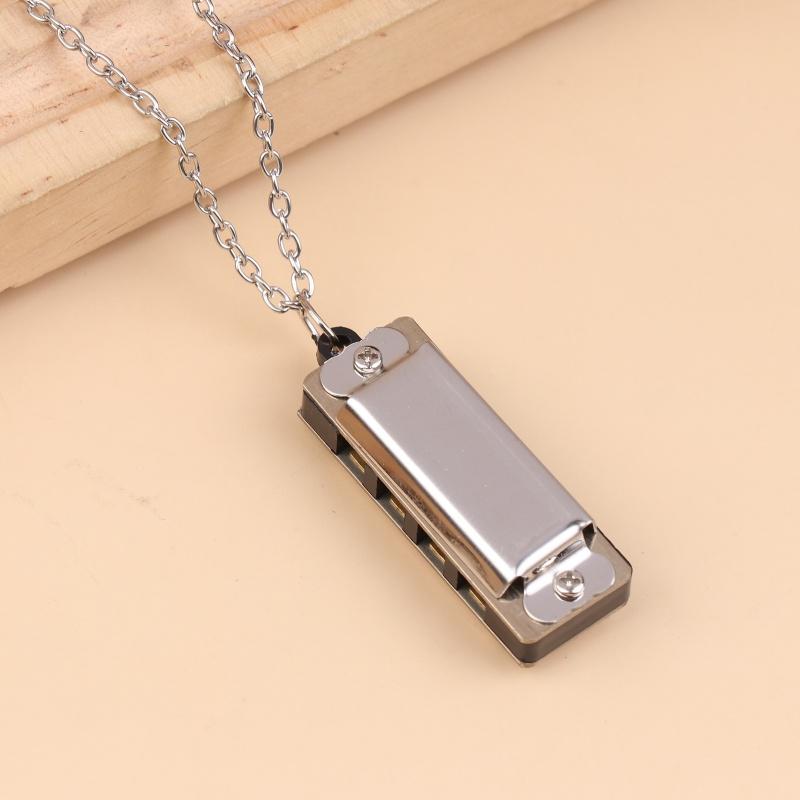 

4-Hole 8-Tone Mini Necklace Harmonica Musical Instrument Toys For Kids Children S Elementary School Entrance Music Toy Gift