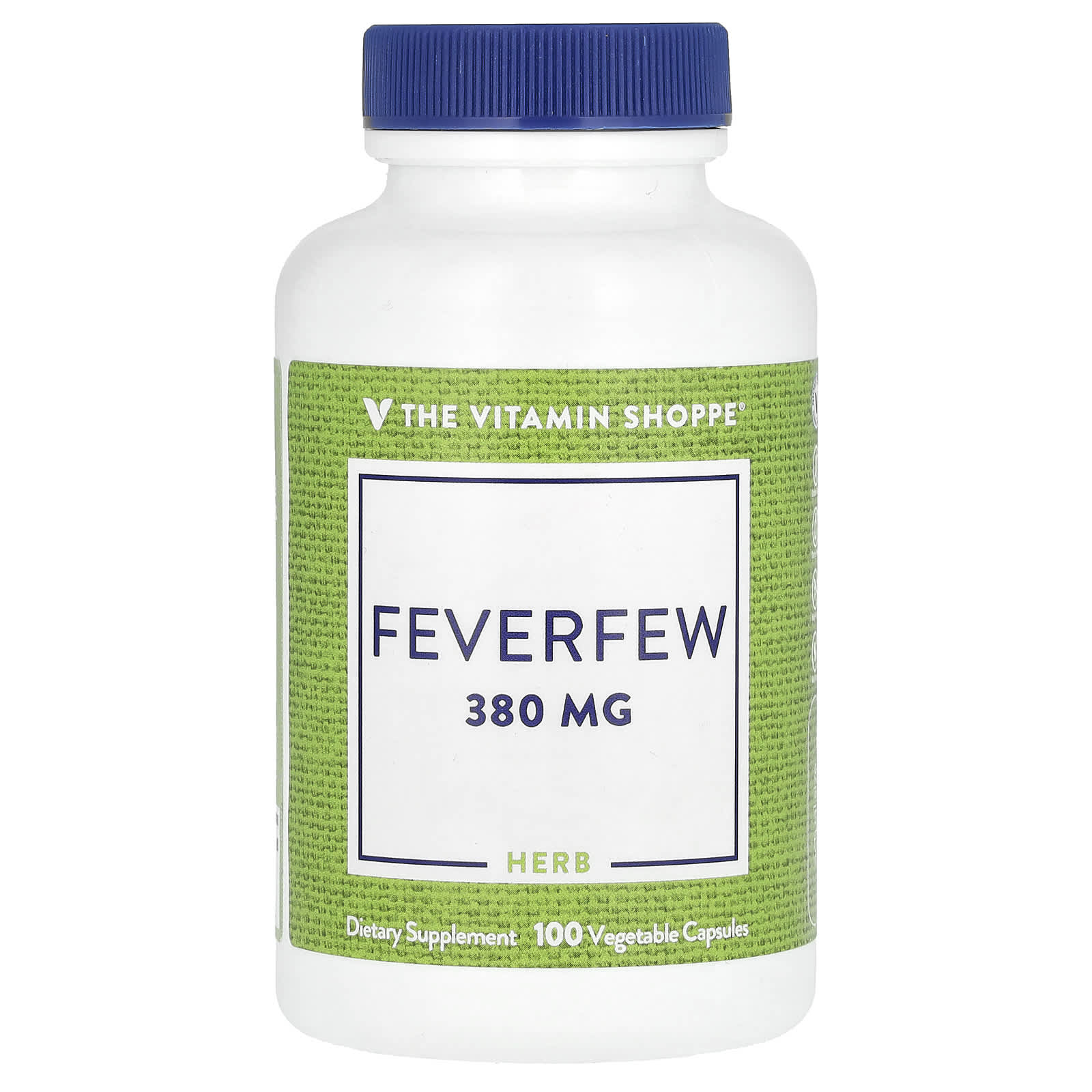 

Feverfew, 380Mg, 100 Veggie Capsules