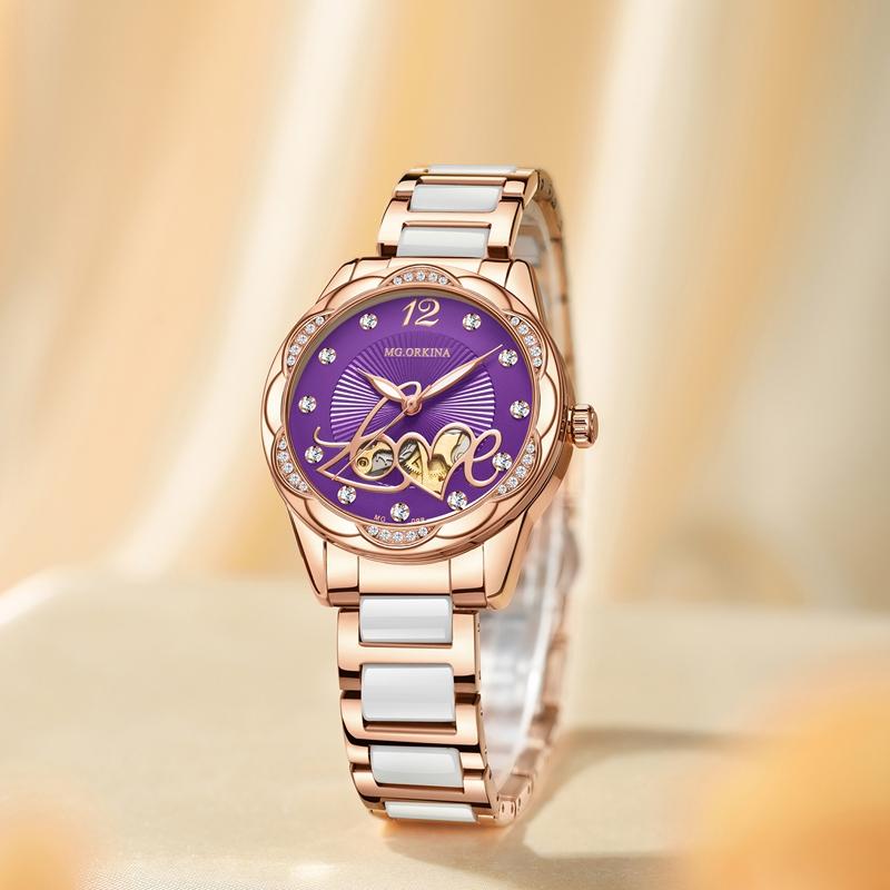 Montres pour femmes au design élégant Montres mécaniques automatiques pour femmes de luxe de marque supérieure en céramique