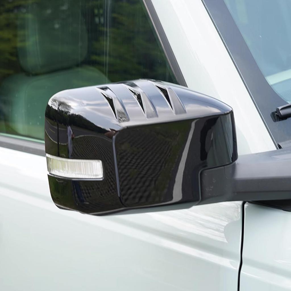 Car Side Review Mirror Guard Cover Caps Trims for Ford Bronco 2021 2022 2023 2024 Auto Exterior Decoration Accessories (Mirror With Light Model Only)