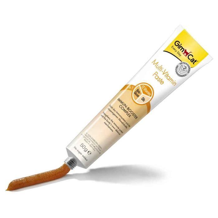 GimCat - Pâte Immun-Booster Multivitaminée Pour Chat - 50g