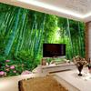 Photo Wallpaper 3d Green Forest Bamboo Nature Scenery Mural Living Room Tv Sofa Background Wall Mural