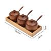 Set Classico di Barattoli per Spezie in Legno per un Elegante Stoccaggio in Cucina