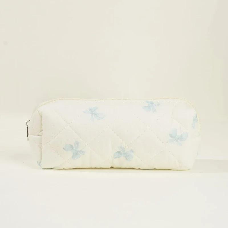 1pc Large Travel Multicolored Plaid Makeup Storage Bag Girls Brush Cosmetic Pouch Bag School Supplies Checkered Pencil Bag