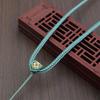 3m Adjustable Ruyi Knot Cord Pendant Necklace - Simple Handmade Jade/Emerald Style for Men & Women.