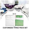 Personalized T Three-Piece Bed SeWith Peach Skin 3d Digital Printing