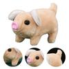 Simulation Walking Piggy Electronic Pet Plush Toy for Baby Interactive Crawling Pig Plushies Twitch Nose Tail Wagging Stuffed Doll Kids