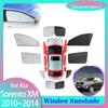 Full Car Sunshade for Kia Sorento XM SX LX 2010~2014 2011 Mat Side Window Sun Shade Parasol Visor Cover Curtain Pad Accessories