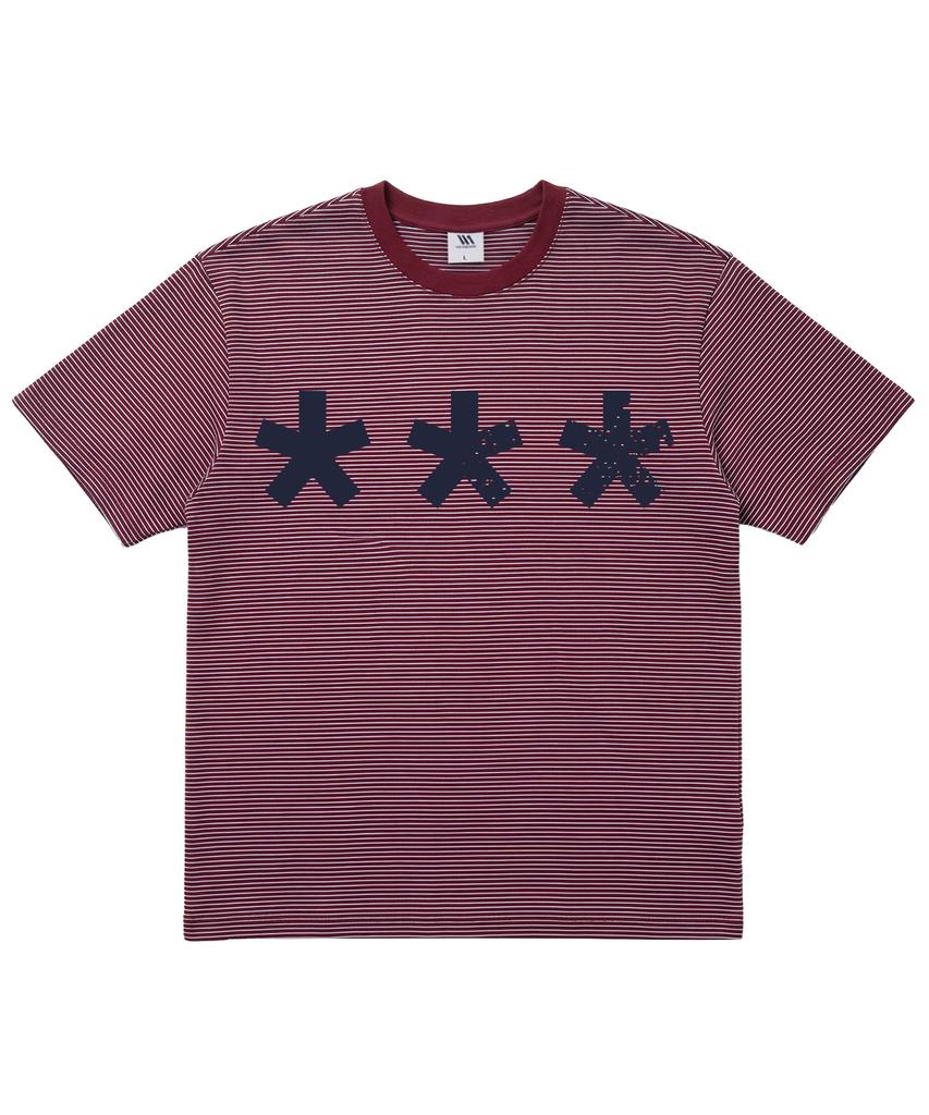 VENHIT 3 Peace Striped Short-Sleeve T-Shirt
