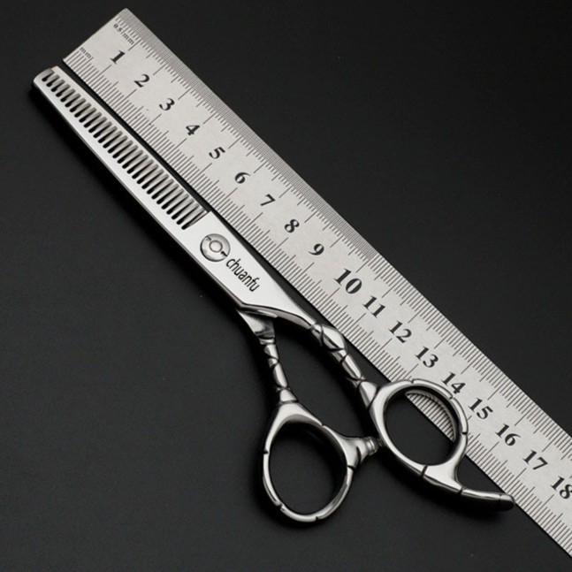 Household Hairdressing Scissors Set - Hair Cutting, Thinning, Serrated, Bangs Trimmer, Self-Cutting Tool for Choppy Hair