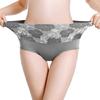 5 Pack Gray Women's High Waist Cotton Briefs Rose Jacquard Tummy Control Underwear