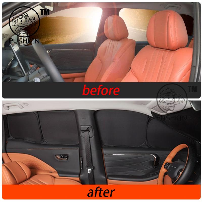 For GAC AION V 2025 2026 Full Black Car Sunshade Side Window Privacy Curtains Front Rear Sunscreen Heat Insulation Sunshield