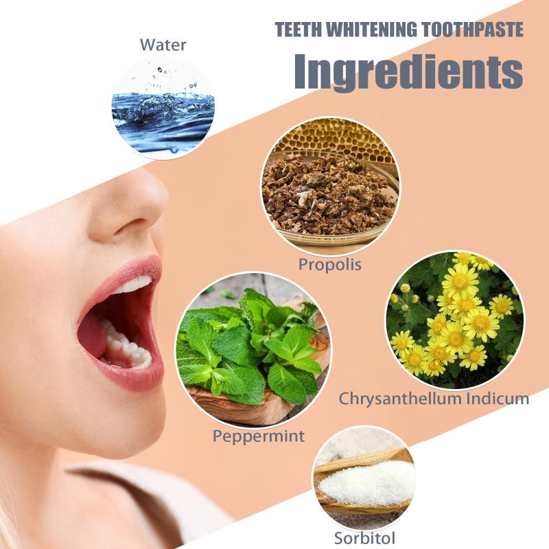 

EELHOE Whitening Toothpaste for Removing Stains Yellowing Bad Breath and Cleaning Tooth Debris for Beautiful Teeth one size